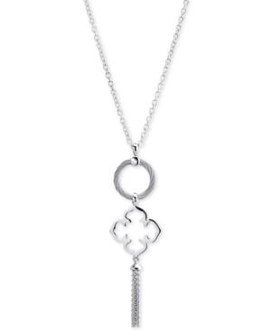 Le Fleur Necklace With Stainless Steel Cable & Sterling Silver Chain
