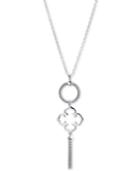 Le Fleur Necklace With Stainless Steel Cable & Sterling Silver Chain