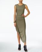 Bar Iii Sleeveless Draped Asymmetrical Dress, Only At Macy's