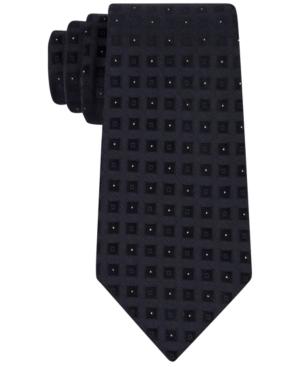 Calvin Klein Men's Gold Glimmer Square Slim Tie