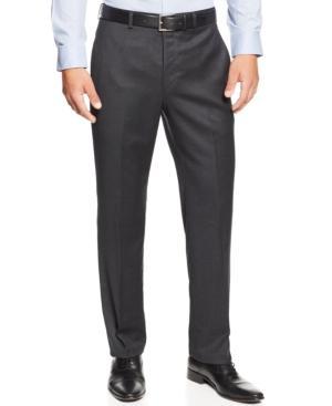 Lauren By Ralph Lauren Flannel Flat-front Dress Pants