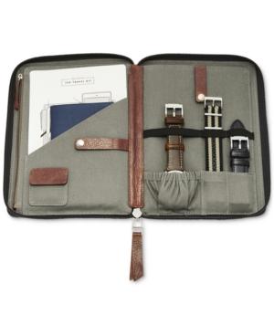 Fossil Men's Chronograph Pilot 54 Brown Leather Strap Watch And Interchangeable Straps Box Set 44mm Fs5182set