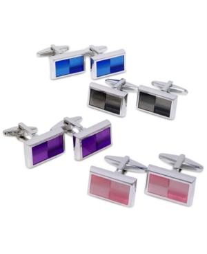 Kenneth Cole Reaction Cufflinks, Colored Ombre Enamel Cufflinks Boxed Set
