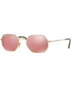 Ray-ban Sunglasses, Rb3556n 53 Octagonal Flat Lens