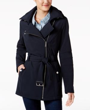 Bcbgeneration Hooded Asymmetrical Softshell Coat