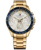 Tommy Hilfiger Men's Gold-tone Stainless Steel Bracelet Watch 46mm 1791121