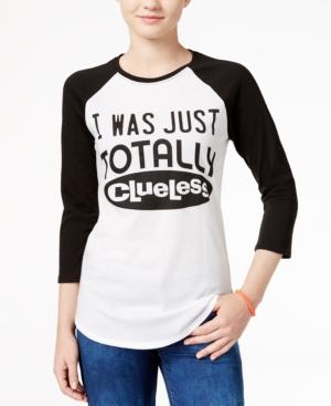 Hybrid Juniors' Clueless Graphic Raglan T-shirt