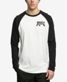 Rvca Men's Loop Back Graphic Raglan Shirt
