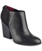 Tommy Hilfiger Leslee3 Block-heel Booties Women's Shoes