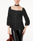Inc International Concepts Balloon-sleeve Blouse, Created For Macy's