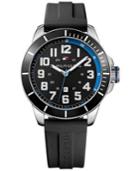 Tommy Hilfiger Men's Black Silicone Strap Watch 48mm 1791070