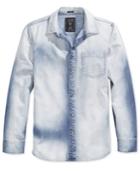 Guess Men's Slim-fit Fieriness-wash Long-sleeve Denim Shirt
