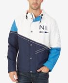 Nautica Men's Colorblocked Hooded Jacket