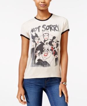 Mighty Fine Juniors' Disney Villains Not Sorry Graphic T-shirt