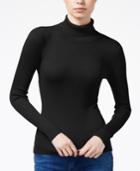 Planet Gold Juniors' Fine Gauge Turtleneck Sweater