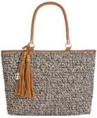 Giani Bernini Marled Straw Tote, Only At Macy's