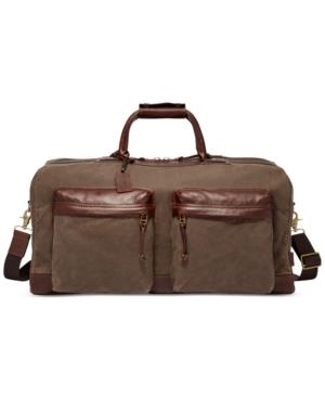 Fossil Men's Defender Waxed Canvas Duffel Bag