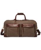 Fossil Men's Defender Waxed Canvas Duffel Bag