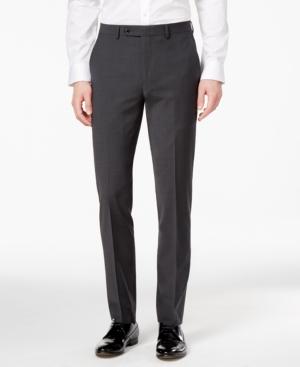 Bar Iii Men's Extra-slim Fit Stretch Wrinkle-resistant Charcoal Suit Pants, Only At Macy's