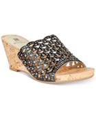 White Mountain Amal Embellished Wedge Sandals, A Macy's Exclusive Women's Shoes