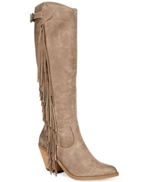 Carlos By Carlos Santana Lever Fringe Boots Women's Shoes
