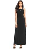 Style & Co. Ruched Keyhole Halter Gown, Only At Macy's