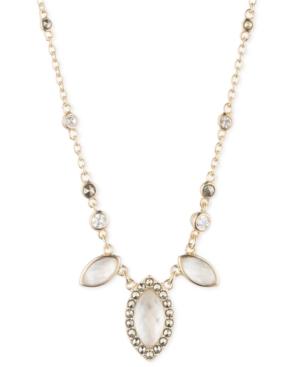 Judith Jack 10k Gold-plated Opal Marcasite Pendant Necklace