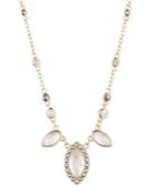 Judith Jack 10k Gold-plated Opal Marcasite Pendant Necklace