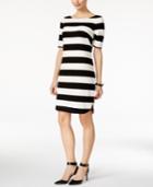 Jessica Howard Petite Striped Knit Dress