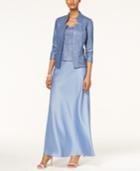 Alex Evenings Sleeveless A-line Gown And Jacket