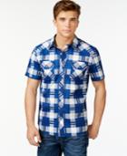Guess Short-sleeve Grant Coated Cotton Shirt