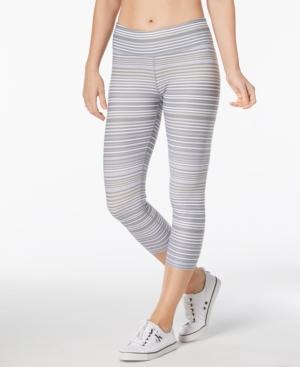 Calvin Klein Performance Journey Striped Capri Leggings
