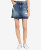 Calvin Klein Jeans Ripped Denim Skirt