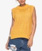 Roxy Juniors' Open-knit Sleeveless Sweater