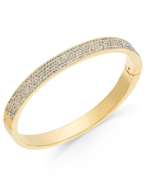 Danori 18k Gold-plated Brass Cubic Zirconia Pave Hinge Bracelet, Only At Macy's