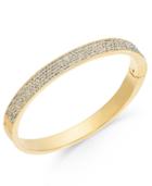Danori 18k Gold-plated Brass Cubic Zirconia Pave Hinge Bracelet, Only At Macy's