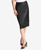 Dkny Faux-leather Pencil Skirt