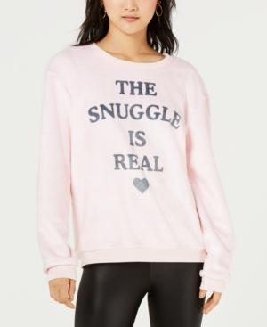 Hybrid Apparel Juniors' Snuggle-graphic Sweatshirt