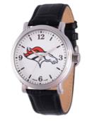 Gametime Nfl Denver Broncos Men's Shiny Silver Vintage Alloy Watch
