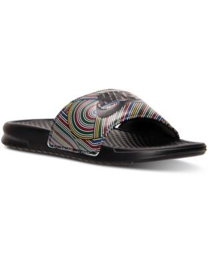 Nike Men's Benassi Jdi Print Slide Sandals From Finish Line
