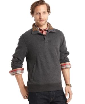 G.h. Bass & Co. Sueded Sherpa-lined Mock-neck Fleece