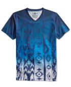 American Rag Men's Ombre Graphic-print V-neck T-shirt, Only At Macy's