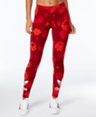 Adidas Originals Red Floral Printed Leggings