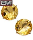 Citrine Stud Earrings In 14k Gold (1 Ct. T.w.)