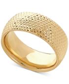 Textured Band In 10k Gold