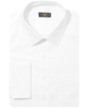 Club Room Big And Tall Estate White French Cuff Shirt