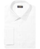 Club Room Big And Tall Estate White French Cuff Shirt