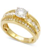 Diamond Multi-row Engagement Ring (1-1/2 Ct. T.w.) In 14k Gold