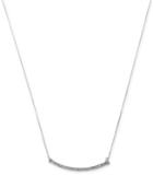 Kenneth Cole New York Silver-tone Pave Bar Pendant Necklace