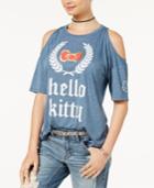 Doe Juniors' Hello Kitty Cold-shoulder T-shirt
